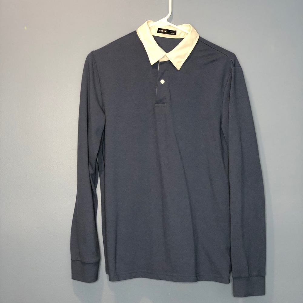 Shein Blue/White Collared Shirt